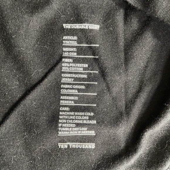 Ten Thousand Midnight Black Short Sleeve Tee - Picture 5 of 12